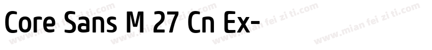 Core Sans M 27 Cn Ex字体转换